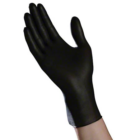 AMBITEX® 5 Mil Powder Free Black Nitrile Exam Gloves