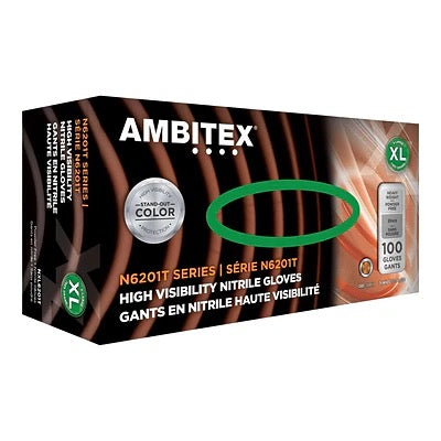 AMBITEX® XP High Visibility 6 Mil Powder Free Nitrile Gloves