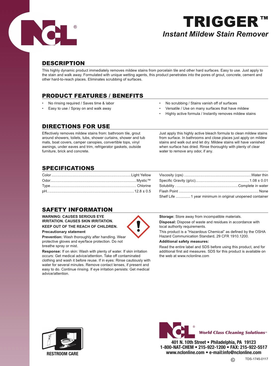 Trigger™ Instant Mildew Stain Remover