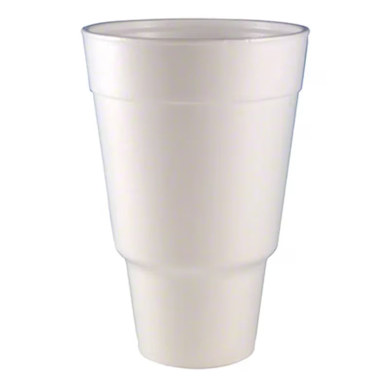 WinCup® Vio White Foam Pedestal Cup – 32 oz