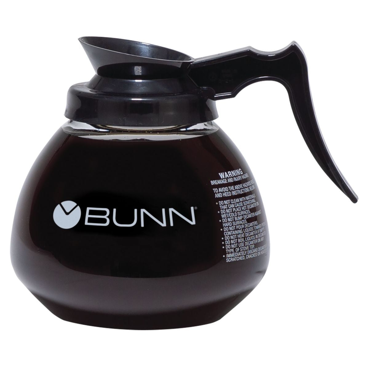 BUNN® 64 oz Black Handle Glass Decanter