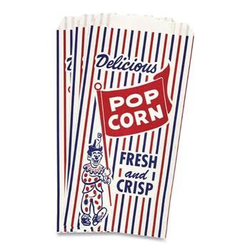 Pinch-Bottom 1lb Paper Clown Popcorn Bag – Case of 1000