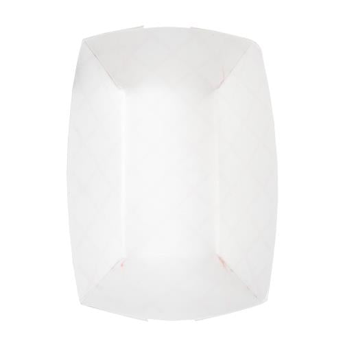 Jovials™ #100 Clay Coated Red Check 1lb Paper Food Tray
