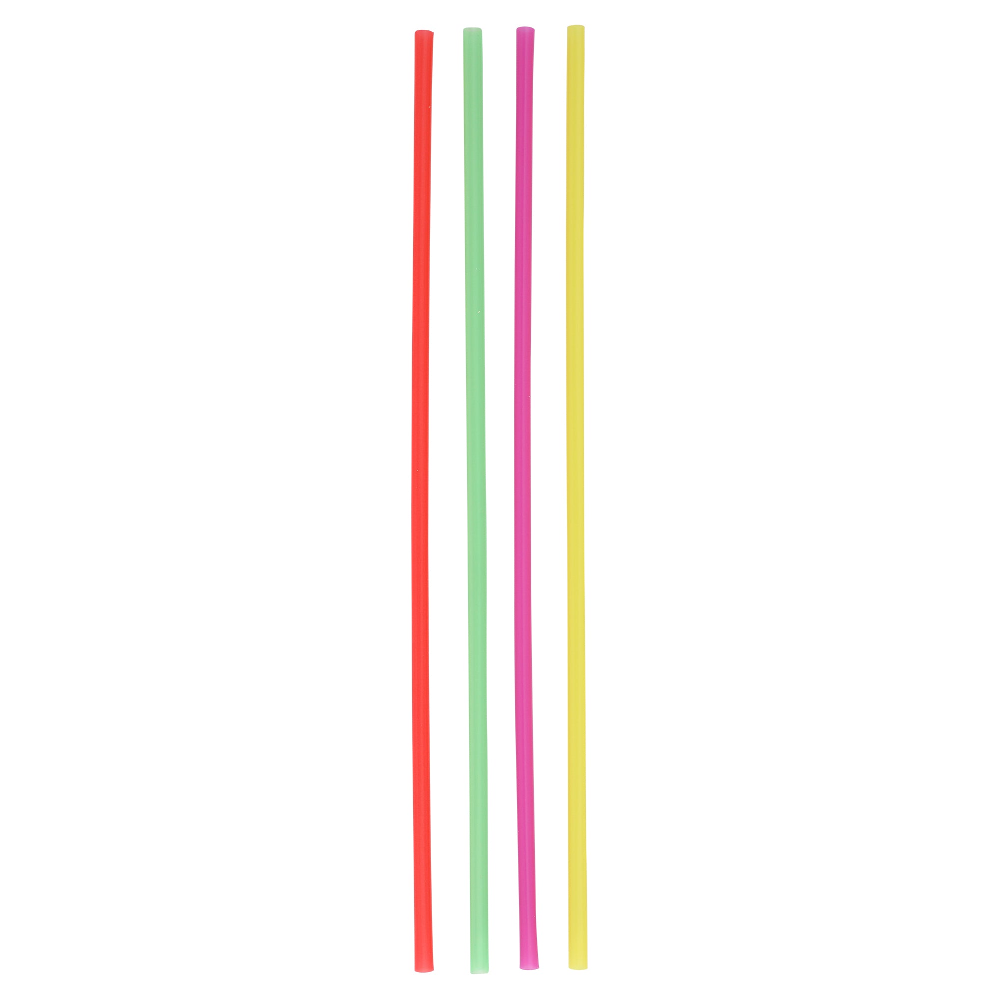 Empress® Unwrapped 7.75"  Neon Semi Slim Straw / Stirrer