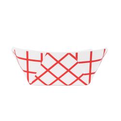 Jovials™ #300 Red & White Paper Food Tray
