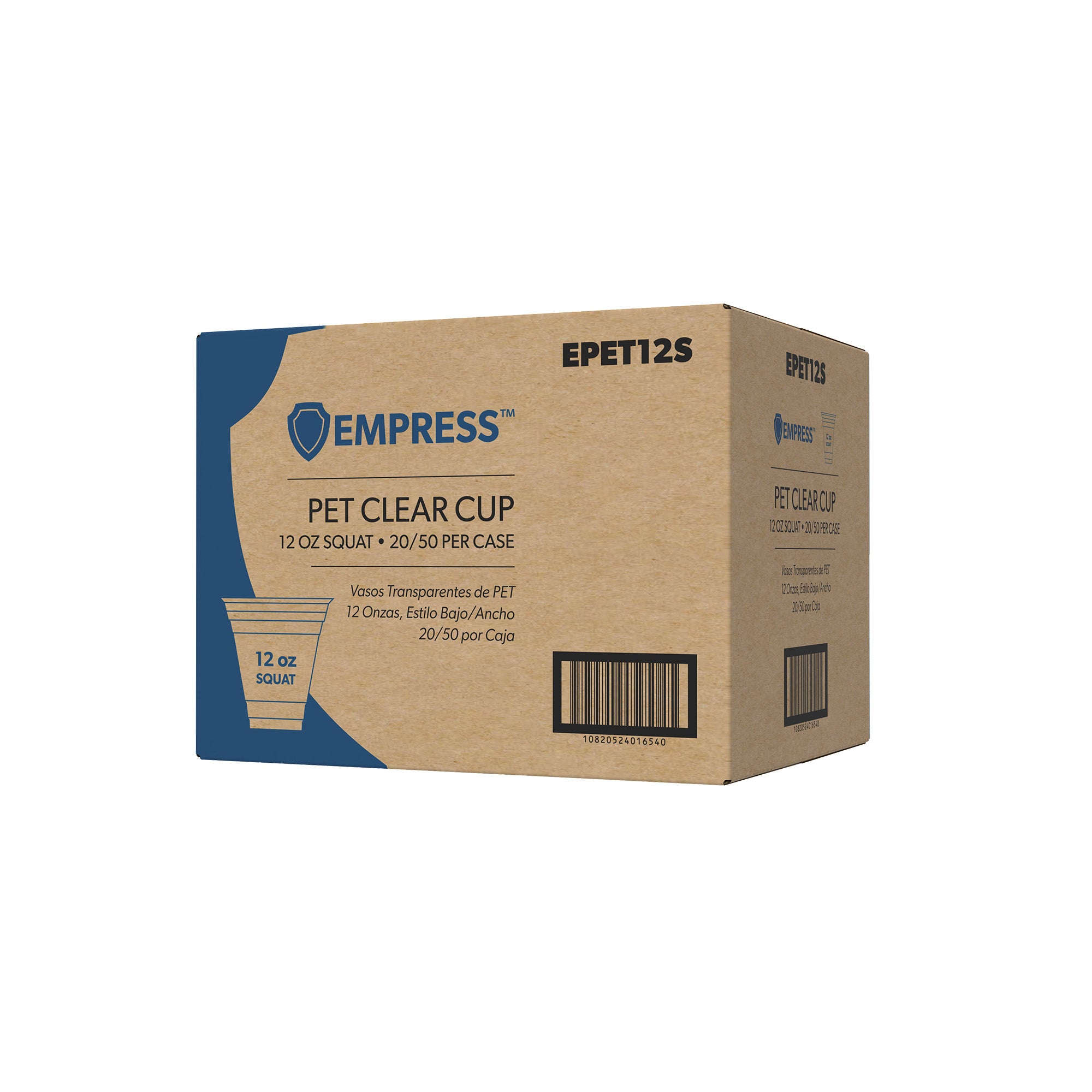 Empress® PET Clear Squat Cup – 12 oz