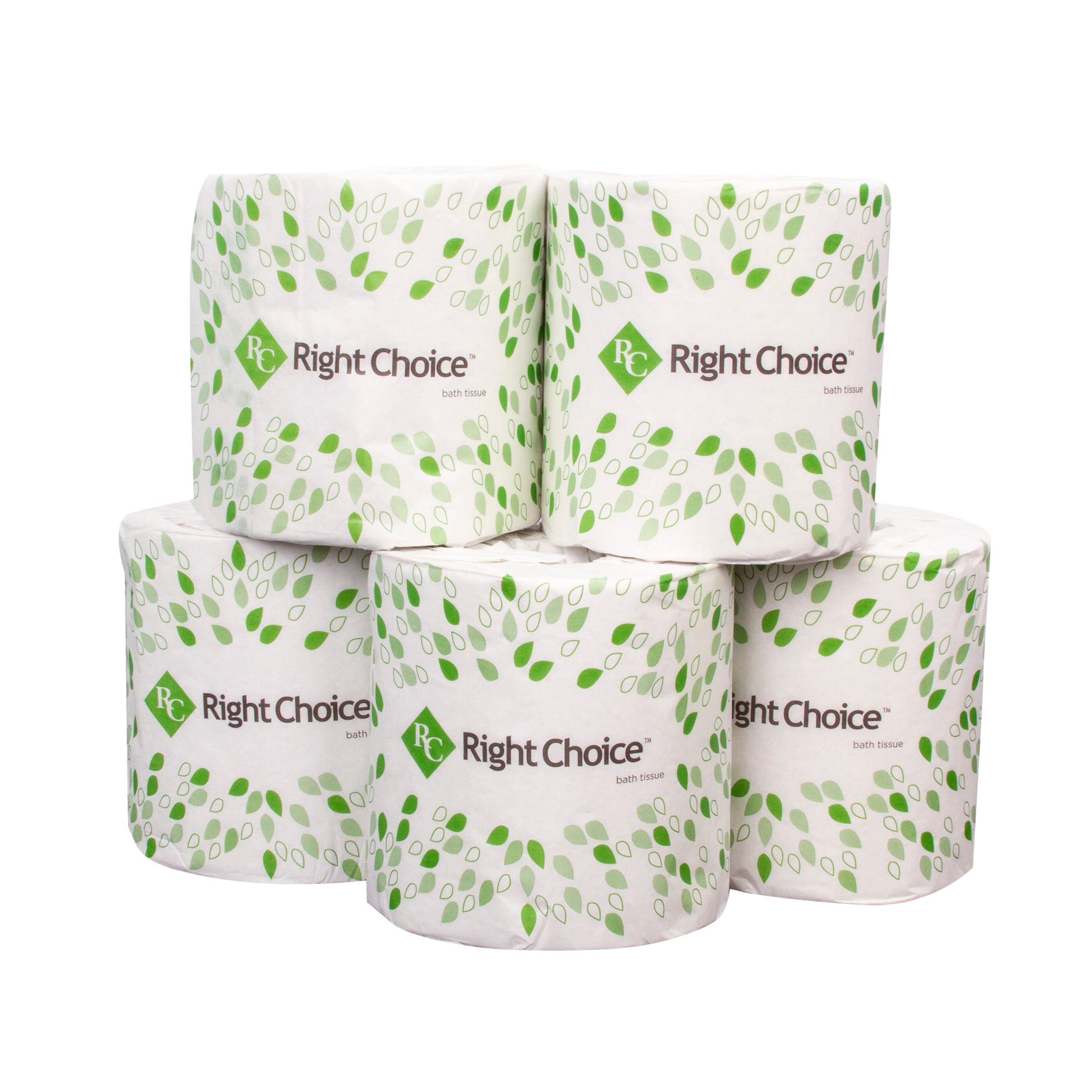 Right Choice™ Individually Wrapped 2-Ply Standard Bath Tissue 400 Sheet - 96 Rolls