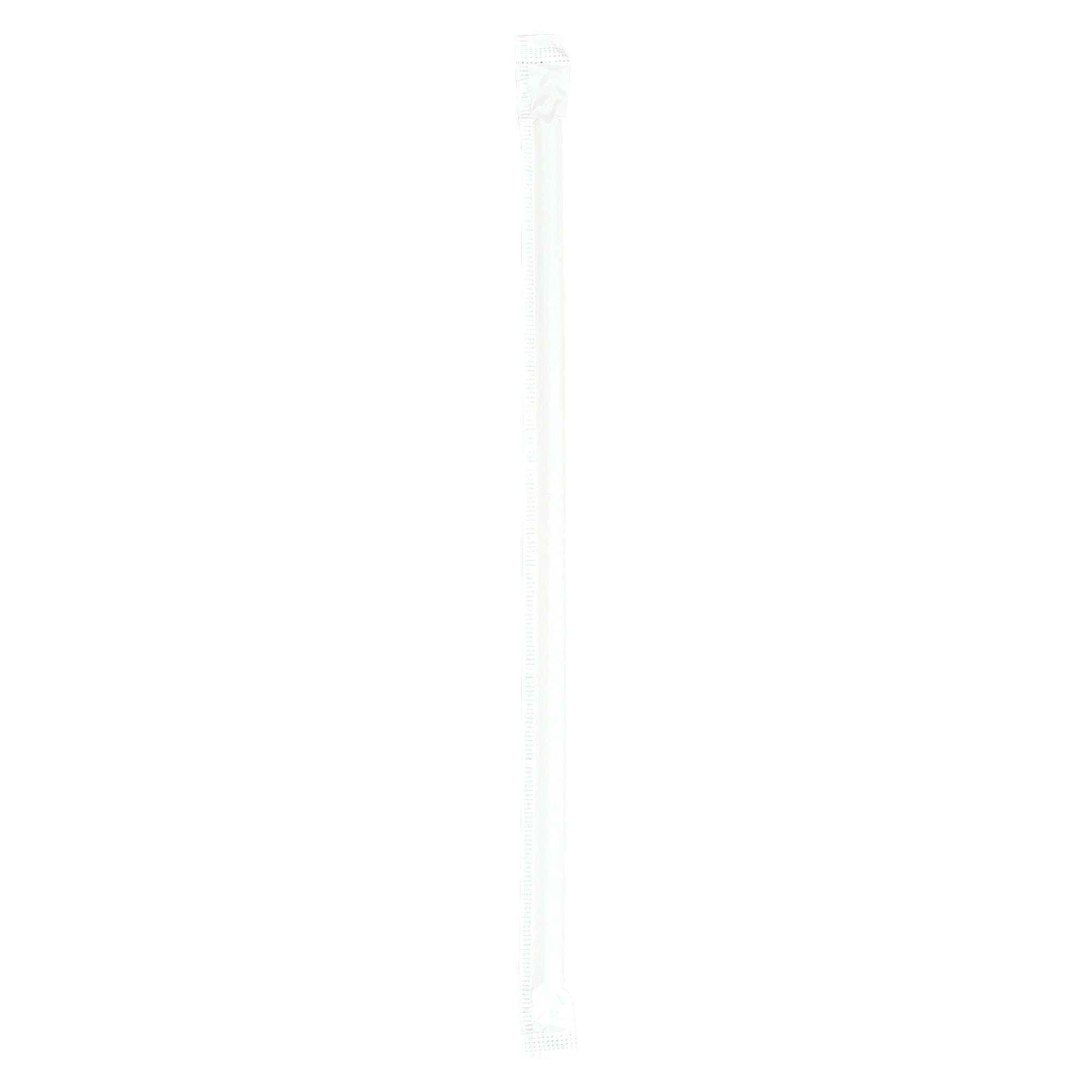 Empress 7.75" Paper Wrapped Clear Jumbo Straw - 500ct