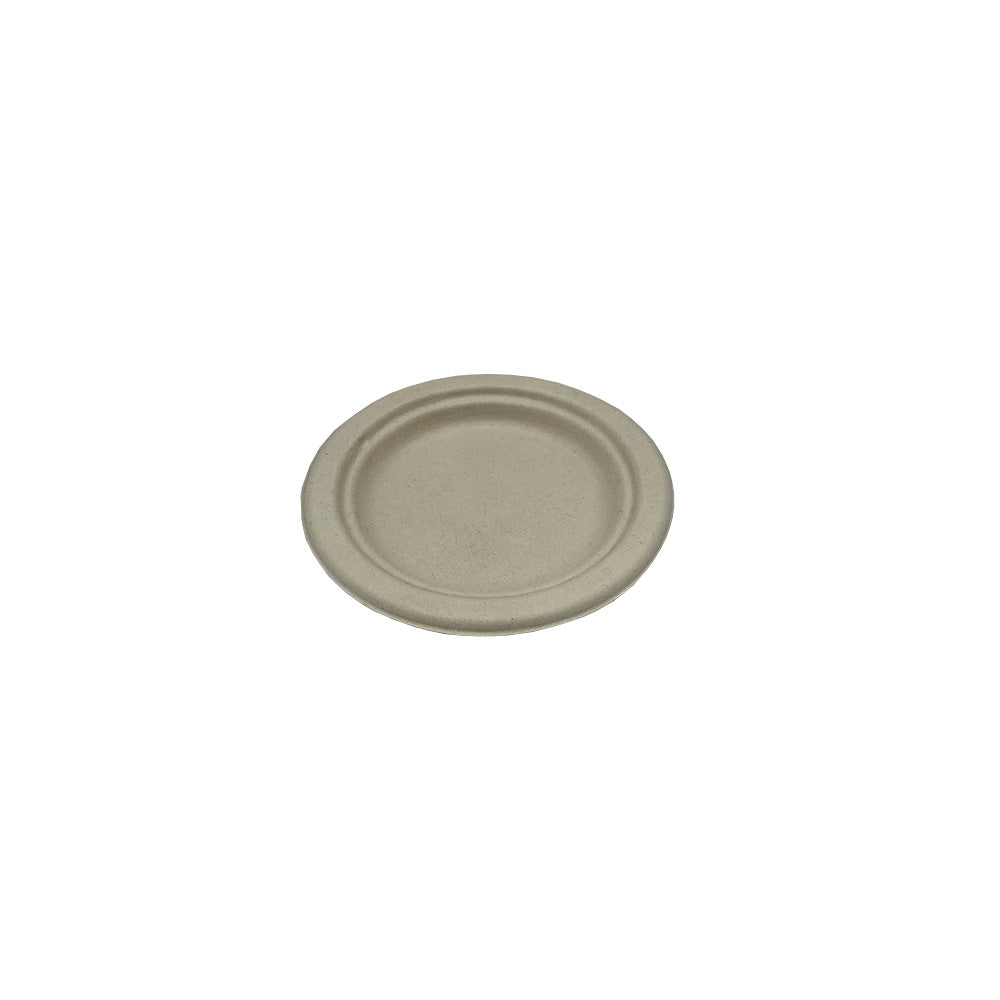 Empress Earth® Heavyweight 6" Natural Bagasse PFAS Free Plate