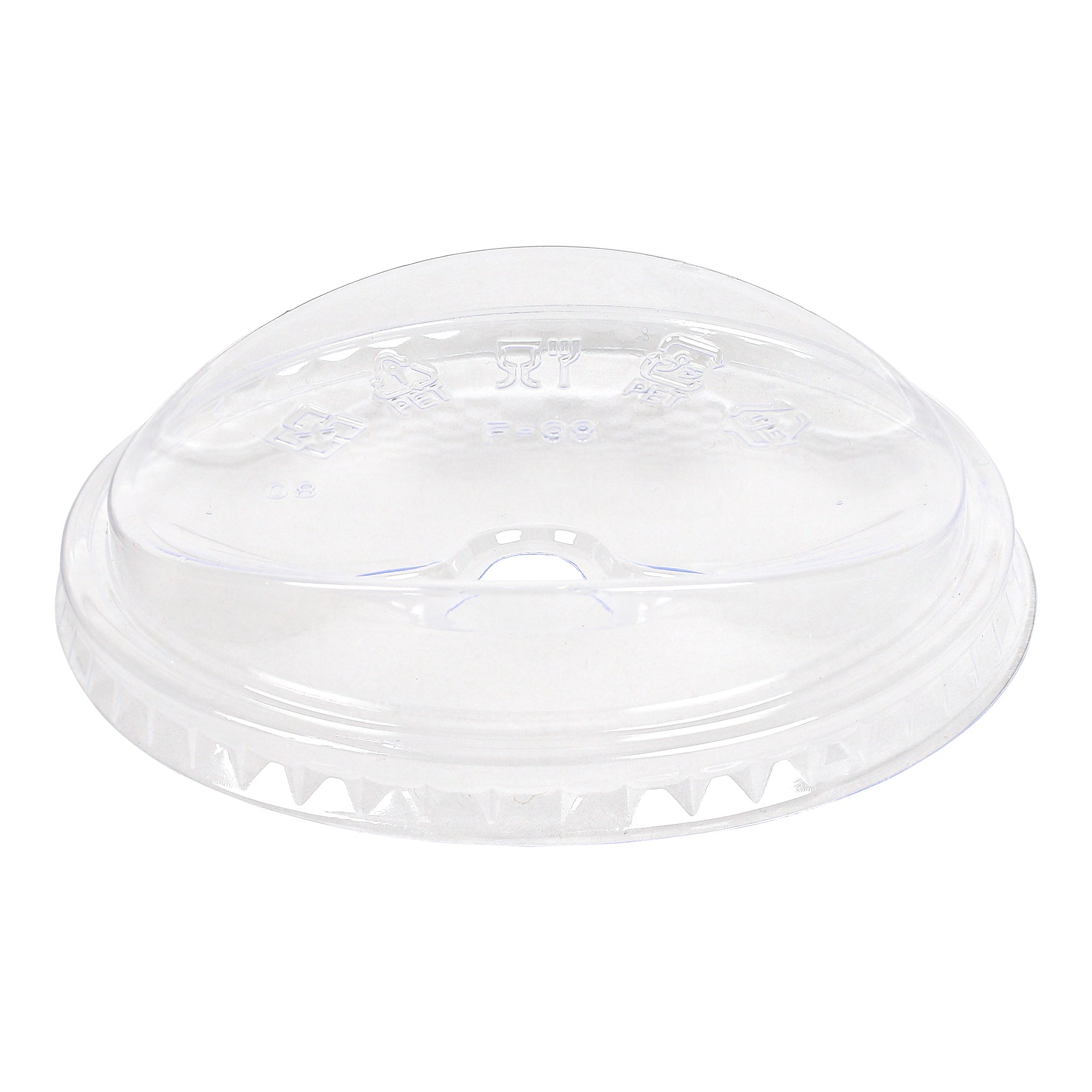 Empress® Strawless PET Sip Lid 98 mm for 12 oz Squat–24 oz PET Cups