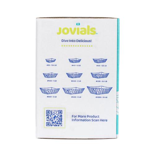 Jovials™ #100 Clay Coated Red Check 1lb Paper Food Tray