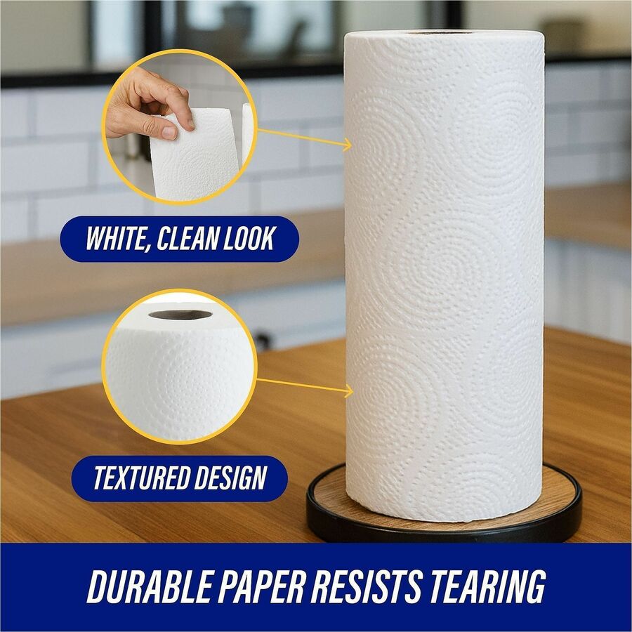 Genuine Joe® Flexible Size 2-Ply Kitchen Roll Towels - 30 Rolls