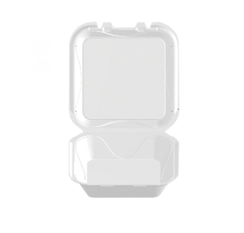 Darnel 9” x 9” Foam Single-Compartment Hinged Carryout - 200ct