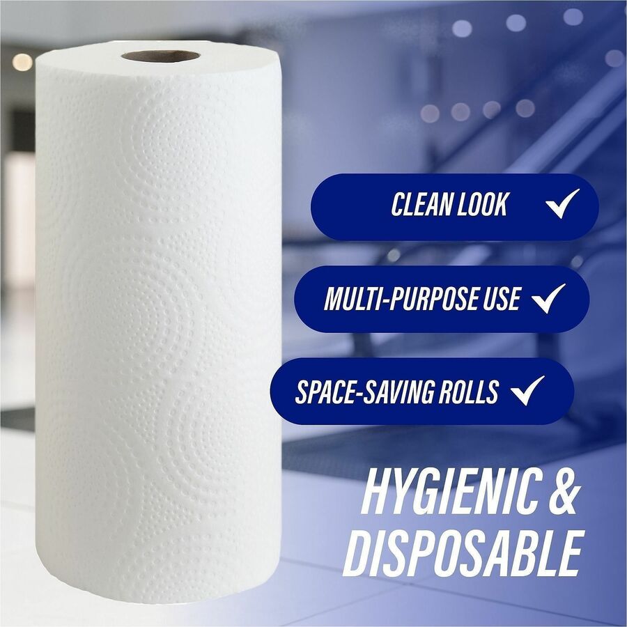 Genuine Joe® Flexible Size 2-Ply Kitchen Roll Towels - 30 Rolls