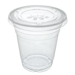 Prime Source® 98mm Clear PET Plastic Straw Slot Lid - 1000ct
